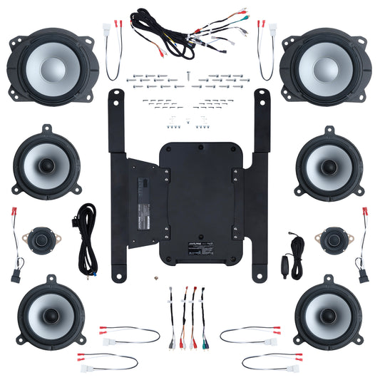 Alpine Plug & Play 8-Speaker, 4-Channel Amp & Powered Subwoofer Bundle (8" Front Door Speakers) | '10 - '24 4Runner