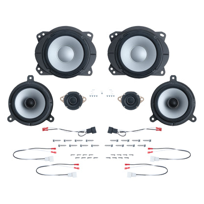 Alpine Plug & Play 6-Speaker, 4-Channel Amp & Powered Subwoofer Kit (8" Front Door Speakers) | '16 - '23 Tacoma