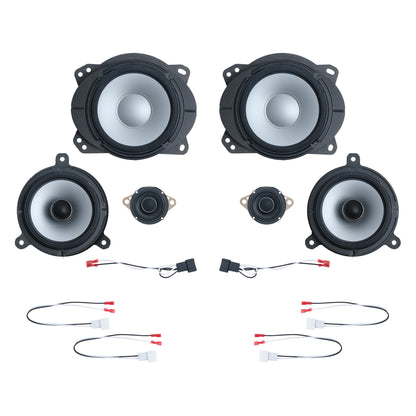 Alpine Plug & Play 6-Speaker, 4-Channel Amp & Powered Subwoofer Kit (8" Front Door Speakers) | '16 - '23 Tacoma