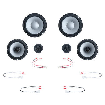 Alpine 6 Speaker Plug & Play Bundle (8" Front Door Speakers) | '07 - '13 Tundra
