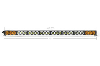 Cali Raised Dual Function Amber/White LED Light Bar Prinsu Mounting Bracket Kit