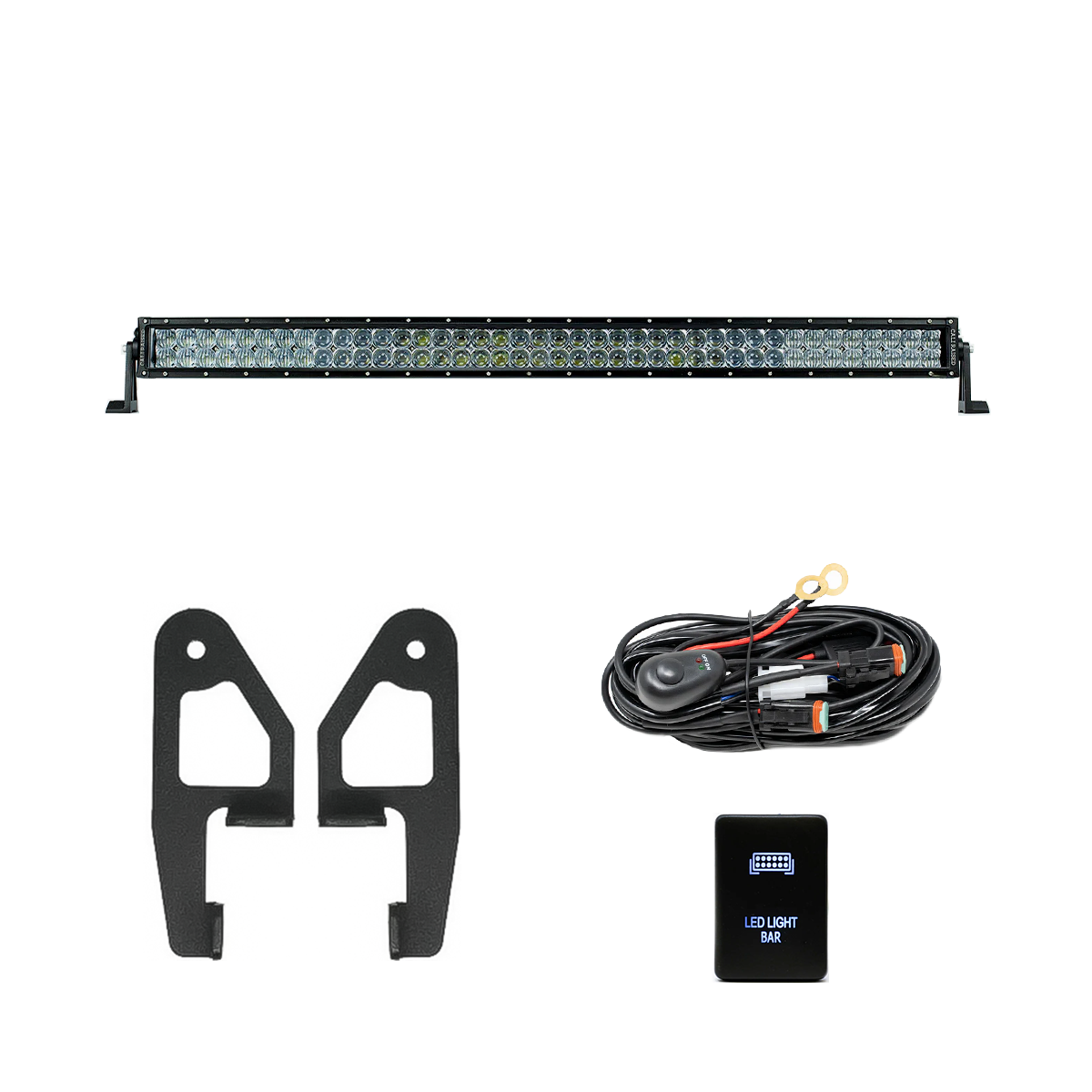 Cali Raised Premium Roof Rack Front Light Bar Kit | '10 - '24 4Runner