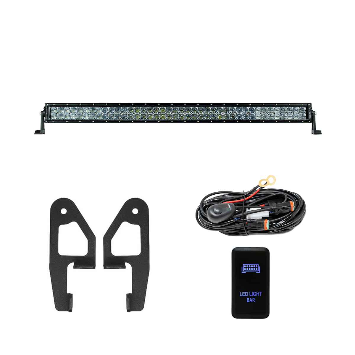 Cali Raised Premium Roof Rack Front Light Bar Kit | '05 - '23 Tacoma