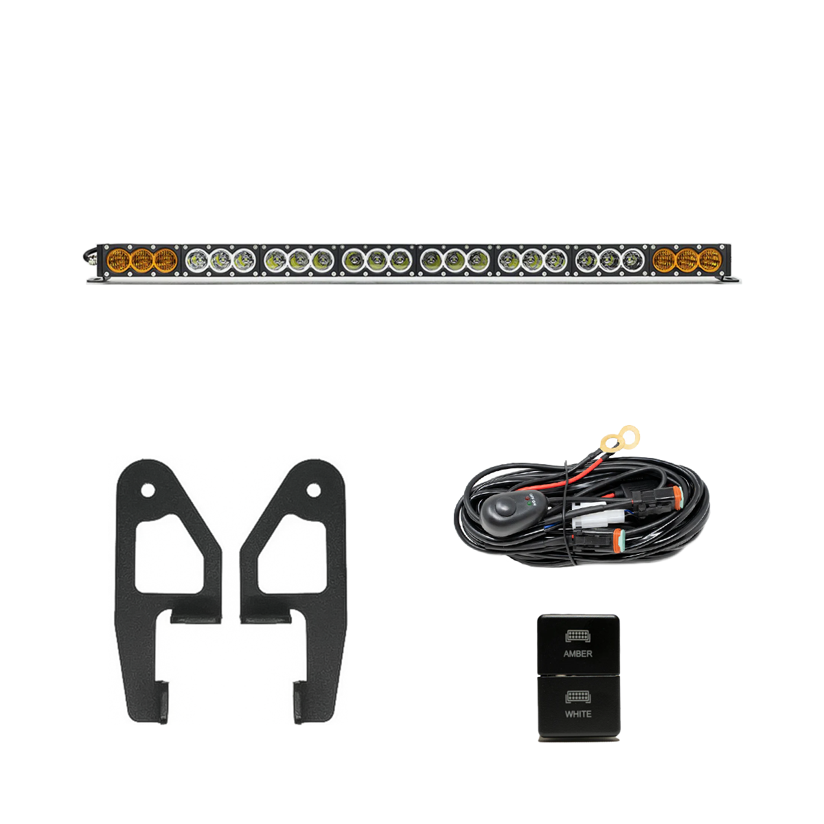 Cali Raised Premium Roof Rack Front Light Bar Kit | '05 - '23 Tacoma