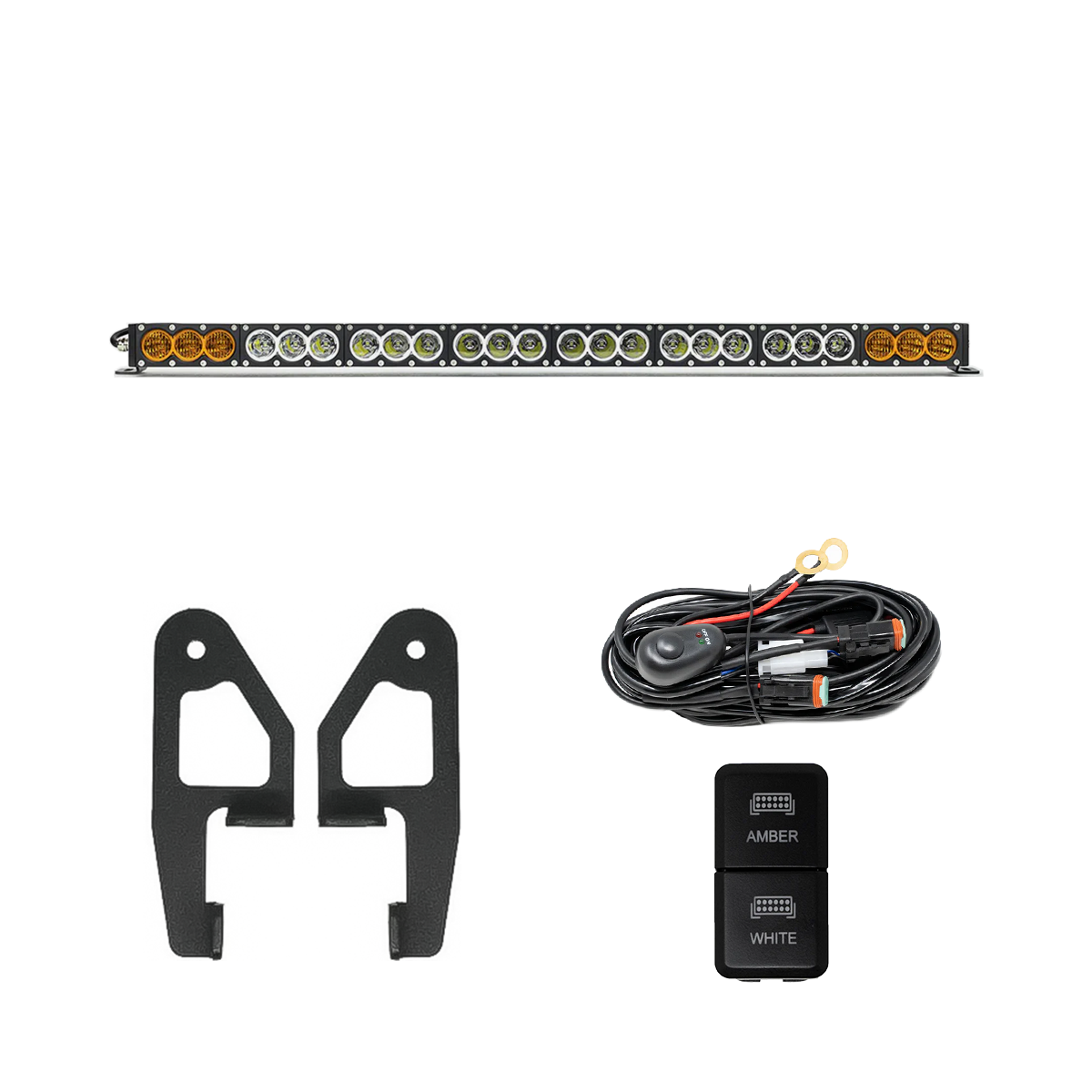 Cali Raised Premium Roof Rack Front Light Bar Kit | '05 - '23 Tacoma