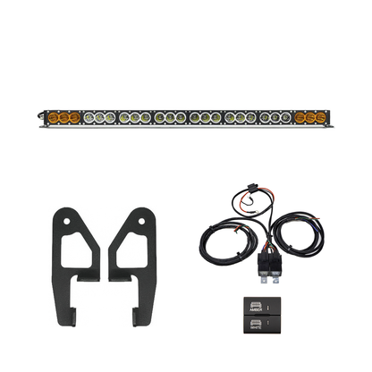 Cali Raised Premium Roof Rack Front Light Bar Kit | 2024+ Tacoma