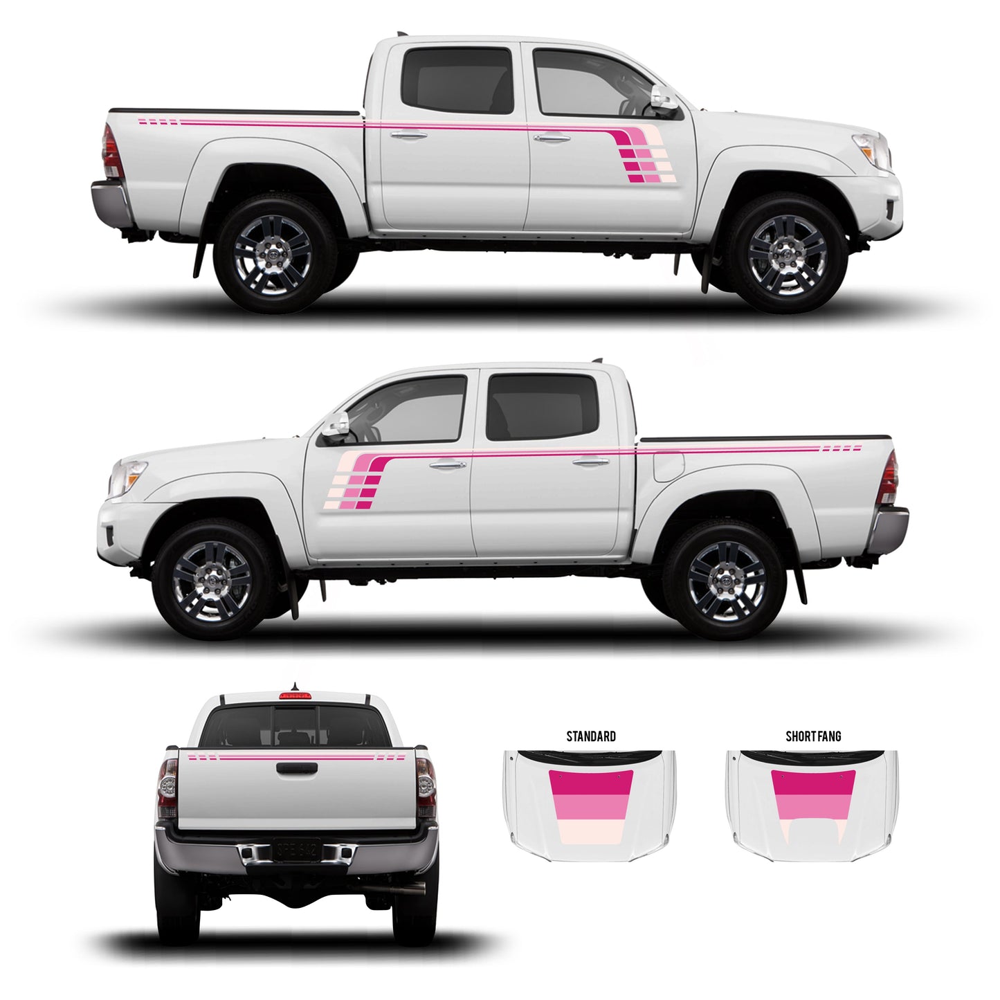 Taco Vinyl Tacoma Checkered Stripe Kit | '05 - '15 Tacoma