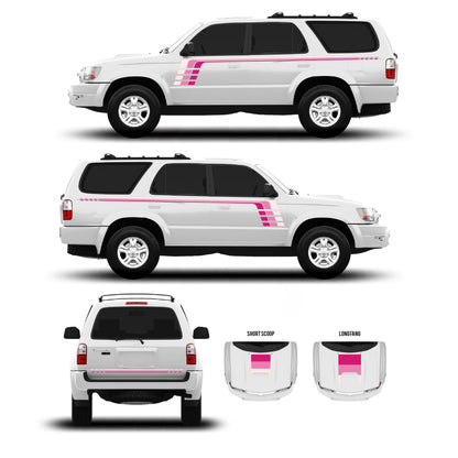 Taco Vinyl 4Runner Checkered Stripe Kit | '96 - '09 4Runner