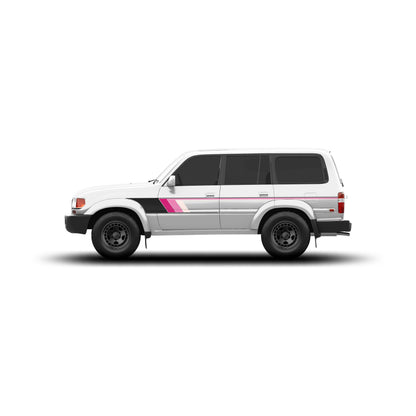Taco Vinyl 80 Series Land Cruiser Retro Stripes