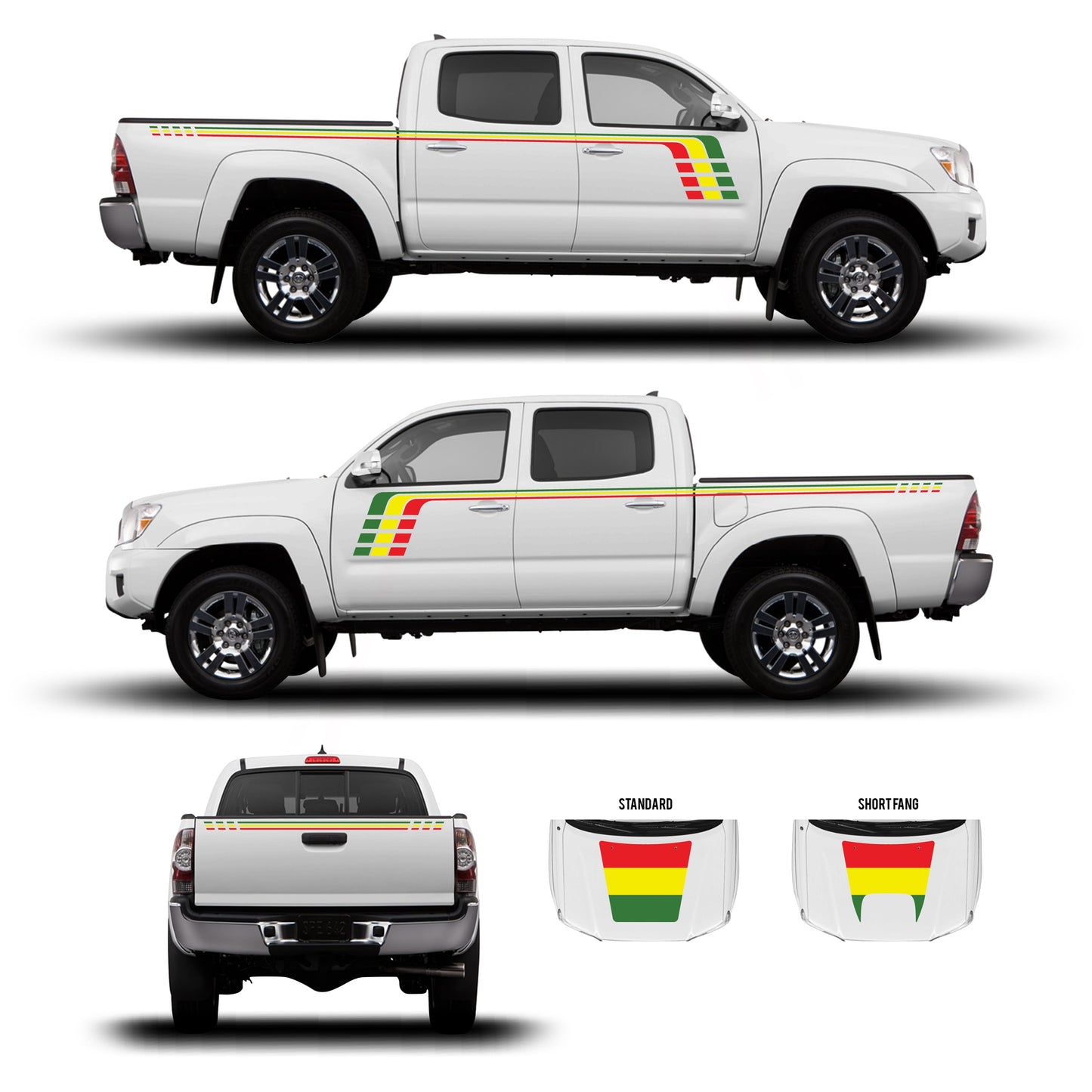 Taco Vinyl Tacoma Checkered Stripe Kit | '05 - '15 Tacoma
