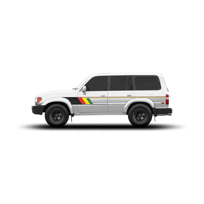 Taco Vinyl 80 Series Land Cruiser Retro Stripes