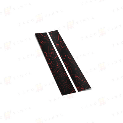 Taco Vinyl Rav4 Door Pillar Decals | '19 - '25 Rav4
