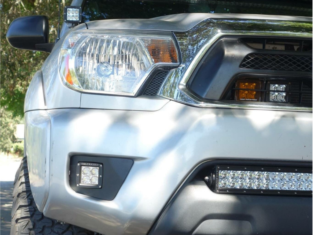 Cali Raised LED Fog Light Pod Replacements Brackets Kit | '12 - '15 Tacoma