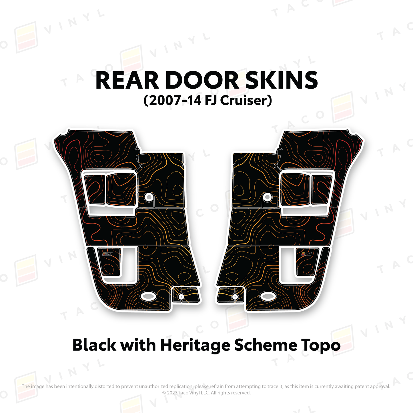 Taco Vinyl FJ Cruiser Door Skins | '07 - '14 FJ Cruiser