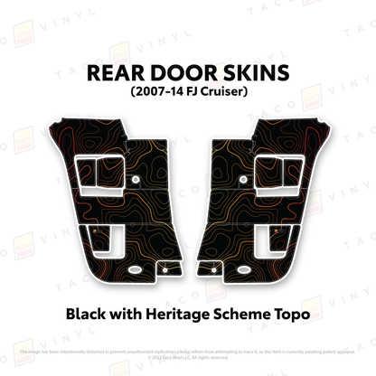 Taco Vinyl FJ Cruiser Door Skins | '07 - '14 FJ Cruiser