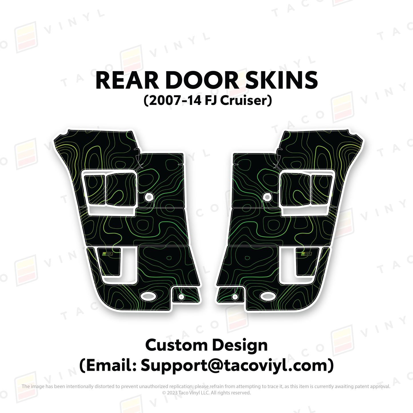 Taco Vinyl FJ Cruiser Door Skins | '07 - '14 FJ Cruiser