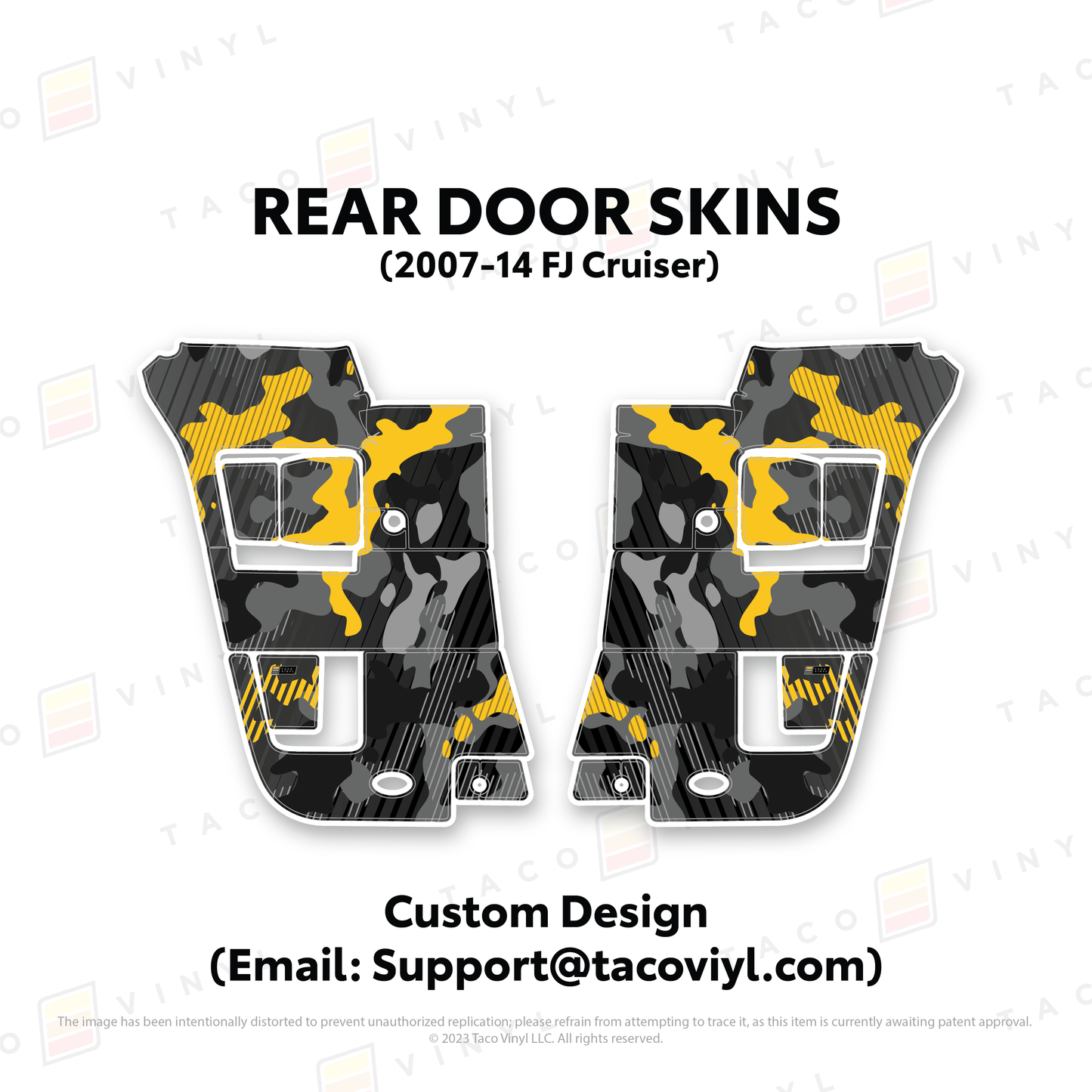 Taco Vinyl FJ Cruiser Door Skins | '07 - '14 FJ Cruiser