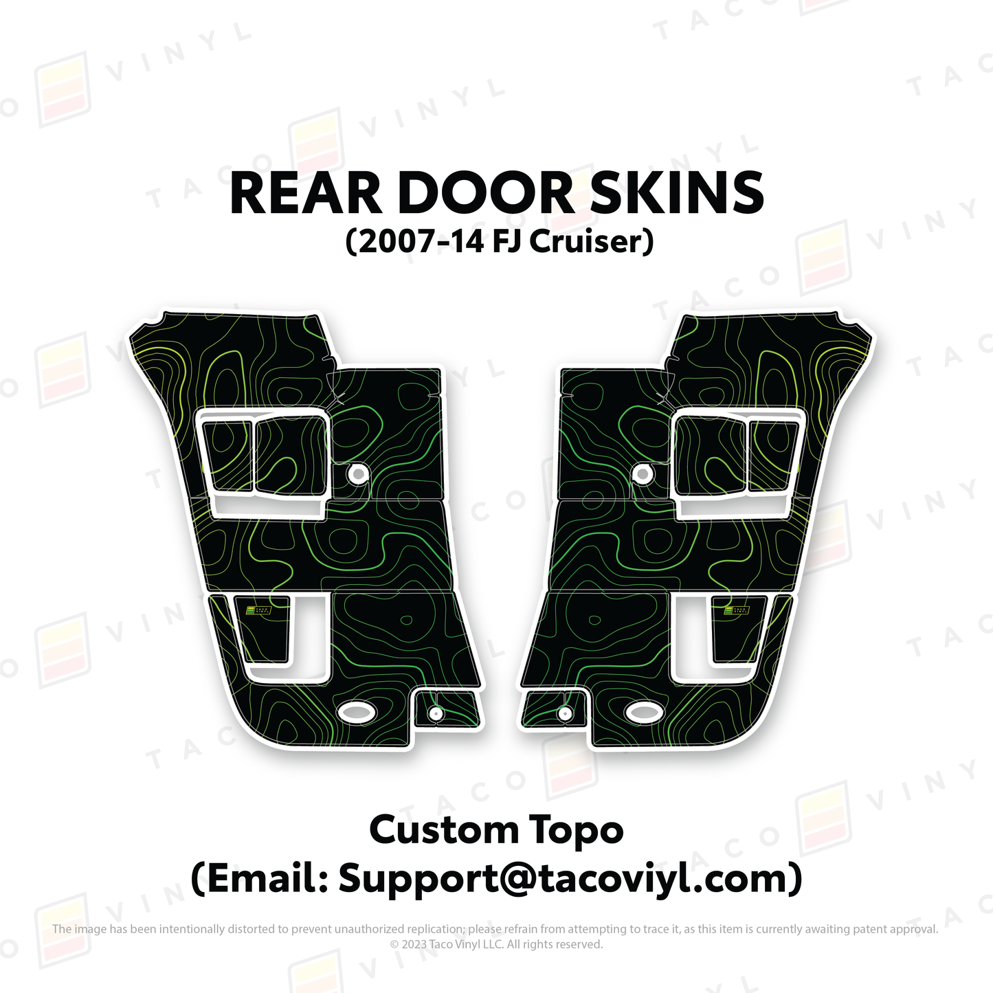 Taco Vinyl FJ Cruiser Door Skins | '07 - '14 FJ Cruiser