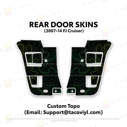Taco Vinyl FJ Cruiser Door Skins | '07 - '14 FJ Cruiser