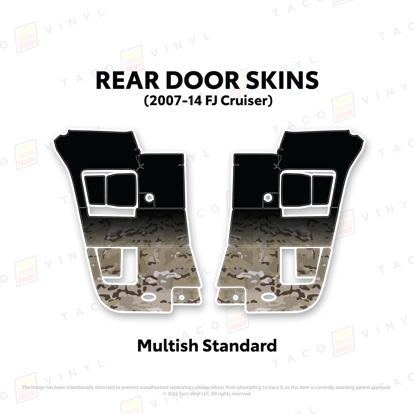 Taco Vinyl FJ Cruiser Door Skins | '07 - '14 FJ Cruiser