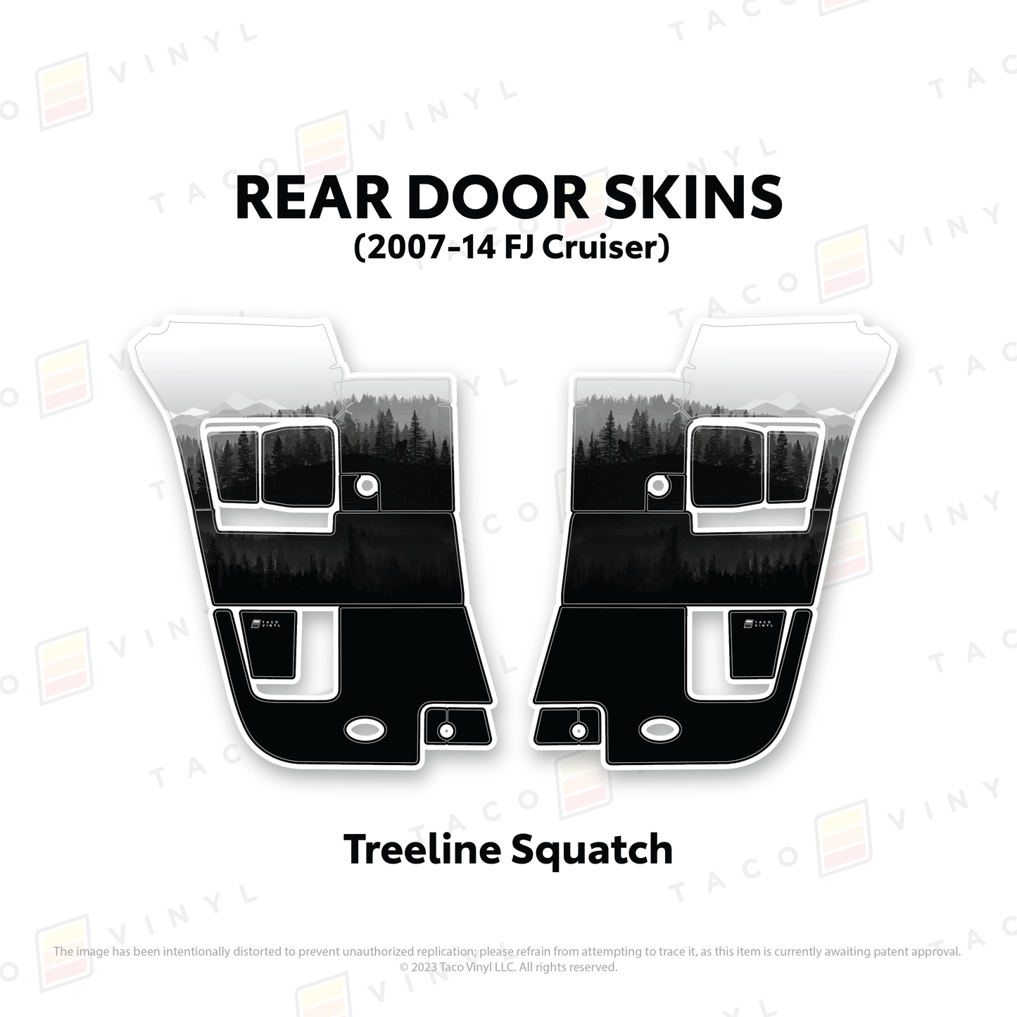 Taco Vinyl FJ Cruiser Door Skins | '07 - '14 FJ Cruiser