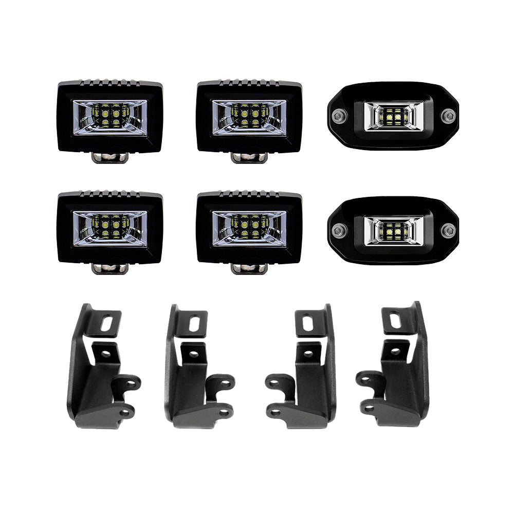 Cali Raised Premium Roof Rack 360 Lighting Kit | Tacoma and Tundra