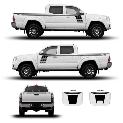 Taco Vinyl Tacoma Checkered Stripe Kit | '05 - '15 Tacoma