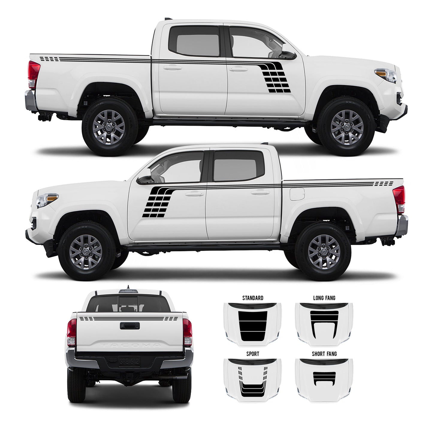 Taco Vinyl Tacoma Checkered Stripe Kit | '16 - '23 Tacoma