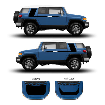 Taco Vinyl FJ Cruiser Checkered Stripe Kit | '07 - '14 FJ Cruiser