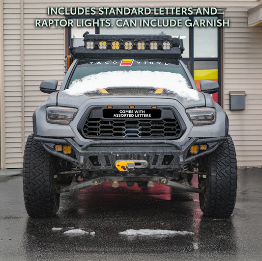 Taco Vinyl Tacoma Alpha Front Grille | '16 - '23 Tacoma