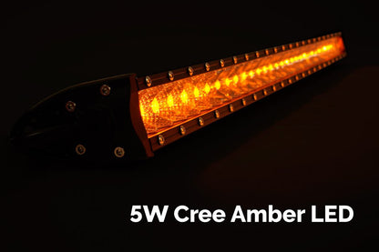 Cali Raised 32" Slim Single Row LED Bar (Amber)