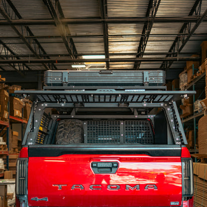 Cali Raised Overland Bed Rack Rear Hatch | '05+ Tacoma