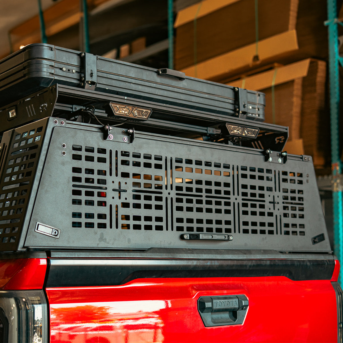 Cali Raised Overland Bed Rack Rear Hatch | '05+ Tacoma