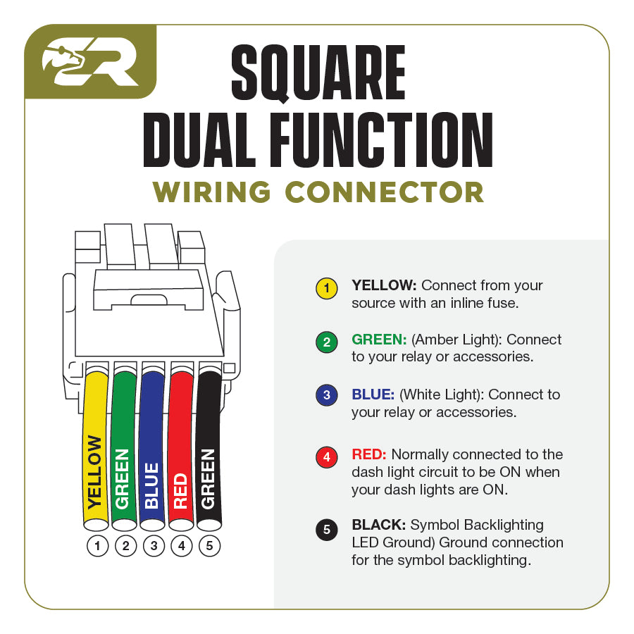 Cali Raised Square Style Dual Function Toyota OEM Style 