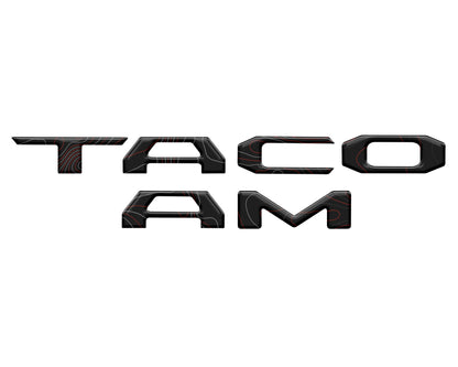 Tufskinz Tailgate Letter Inserts | '16 - '23 Tacoma