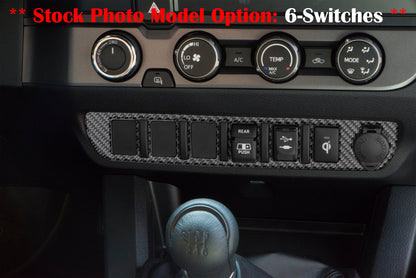 Tufskinz Center Dash Switch Panel Accent Overlay | '16 - '23 Tacoma