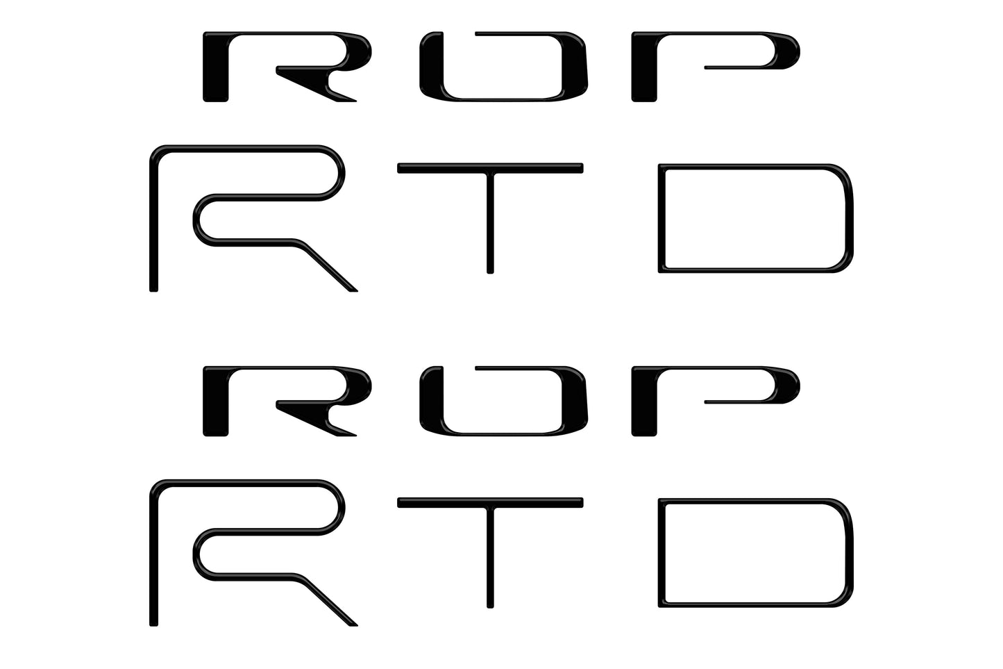 Tufskinz Bed Side Letter Inserts | '22 - '23 Tacoma TRD Pro