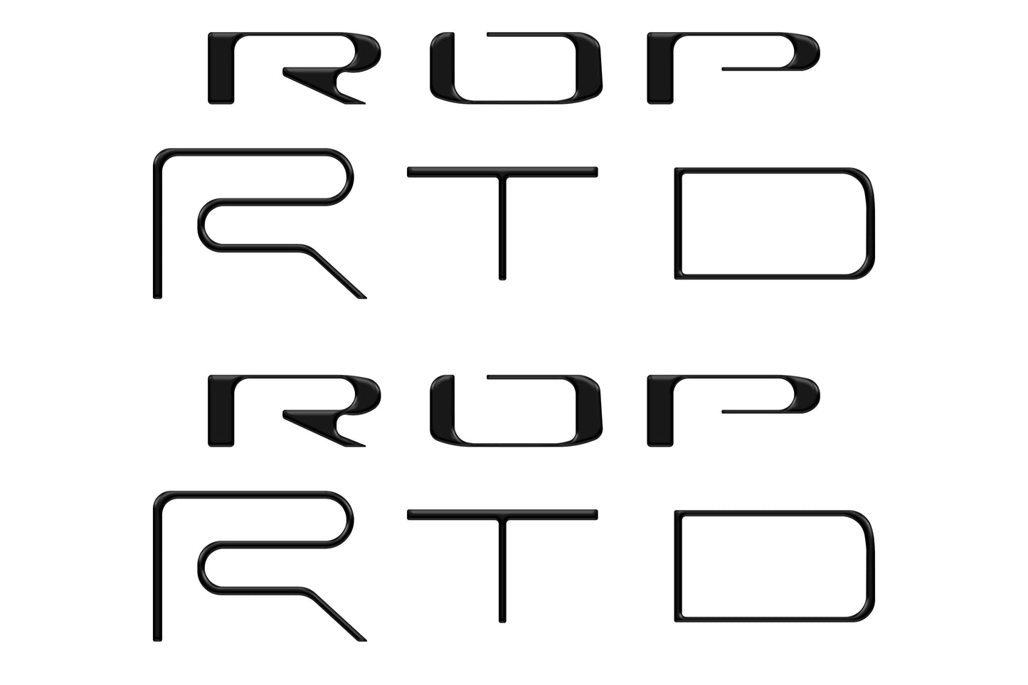 Tufskinz Bed Side Letter Inserts | '22 - '23 Tacoma TRD Pro