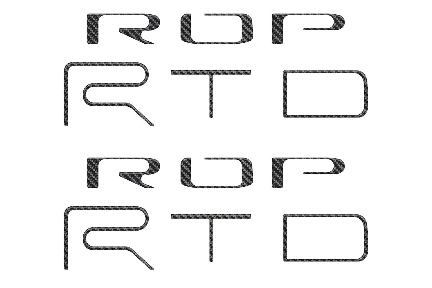 Tufskinz Bed Side Letter Inserts | '22 - '23 Tacoma TRD Pro