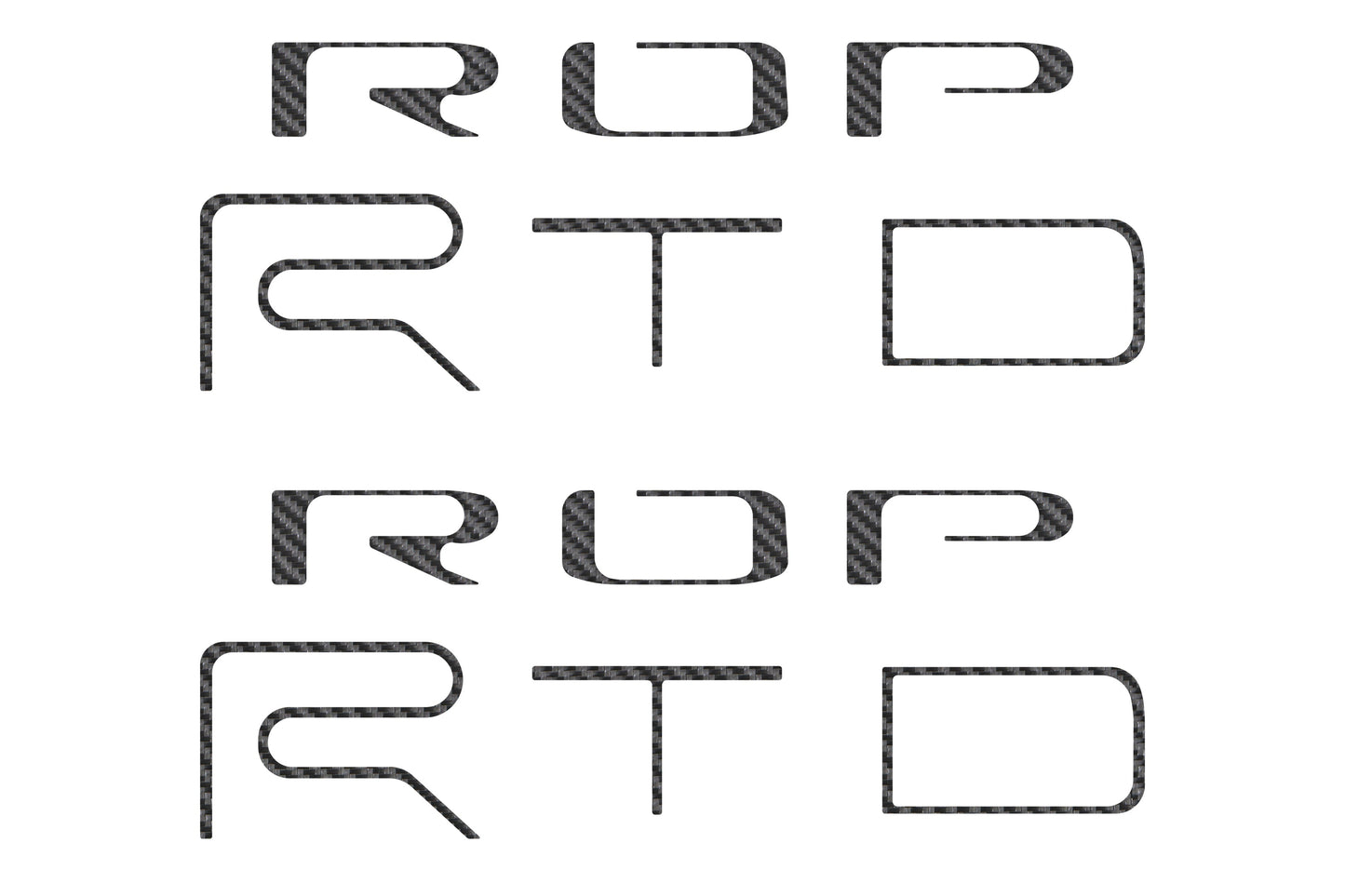 Tufskinz Bed Side Letter Inserts | '22 - '23 Tacoma TRD Pro