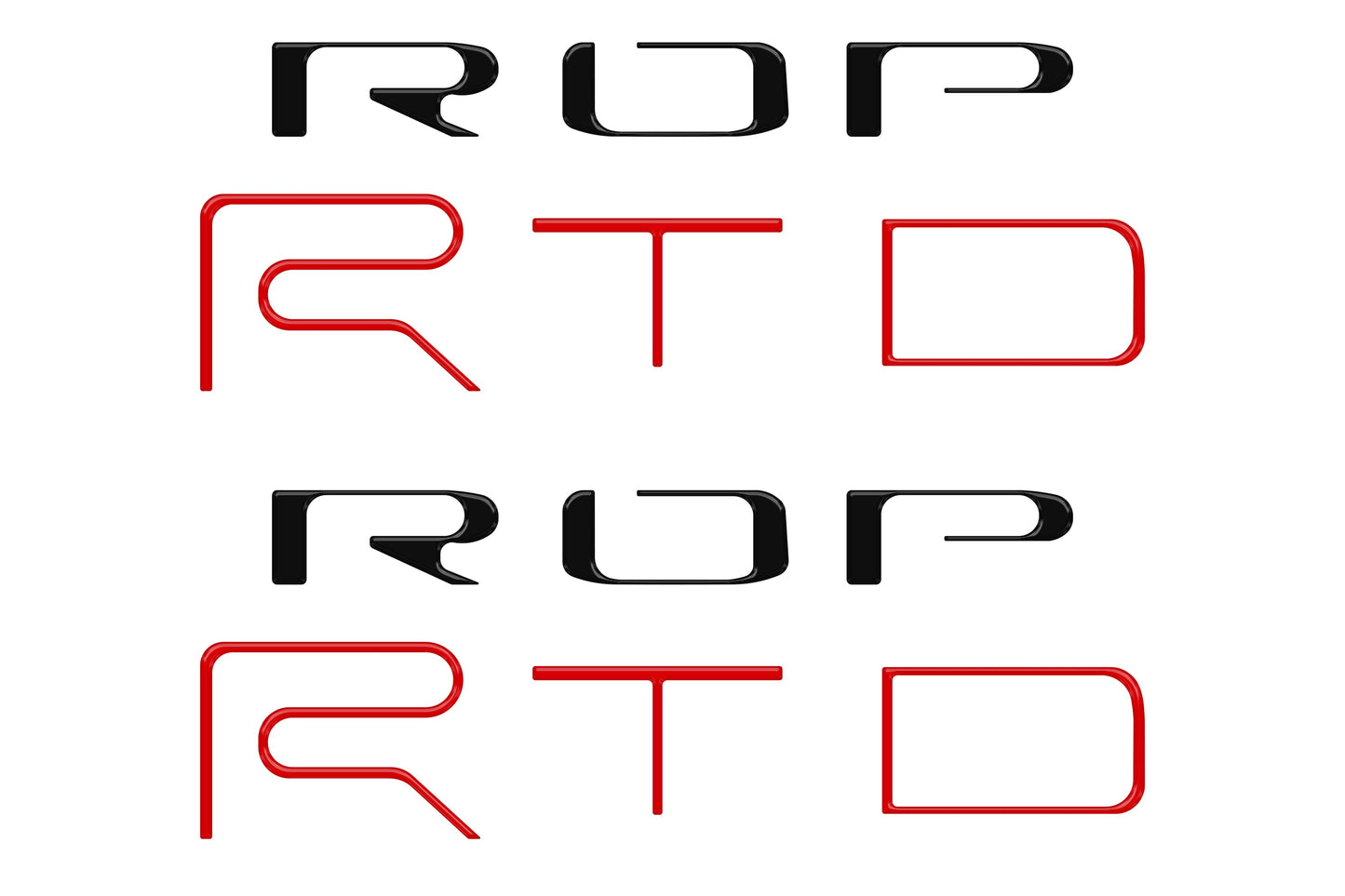 Tufskinz Bed Side Letter Inserts | '22 - '23 Tacoma TRD Pro