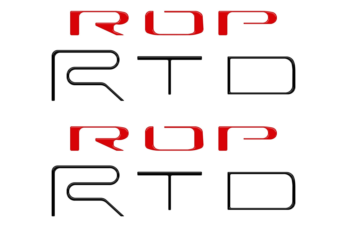 Tufskinz Bed Side Letter Inserts | '22 - '23 Tacoma TRD Pro