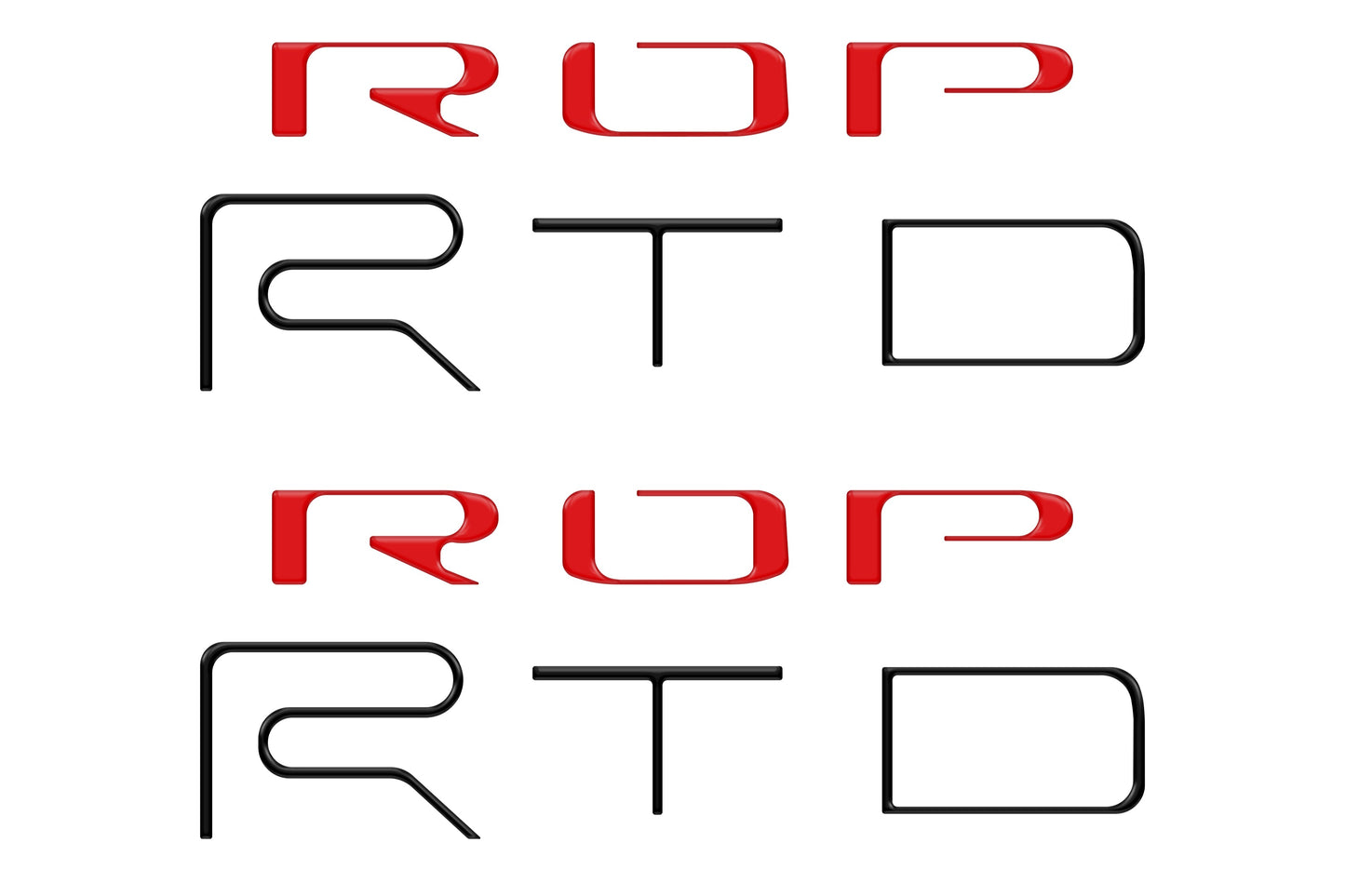Tufskinz Bed Side Letter Inserts | '22 - '23 Tacoma TRD Pro