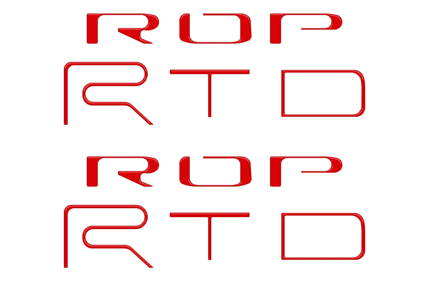 Tufskinz Bed Side Letter Inserts | '22 - '23 Tacoma TRD Pro