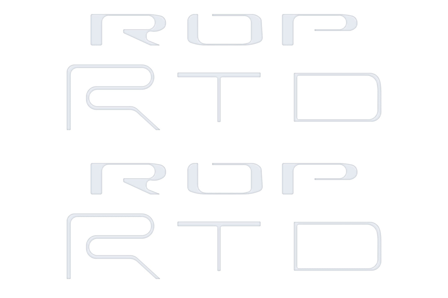 Tufskinz Bed Side Letter Inserts | '22 - '23 Tacoma TRD Pro