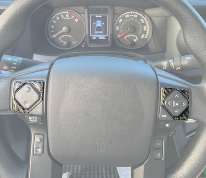 Tufskinz Steering Wheel Upper Button Accent Trim | '16 - '23 Tacoma