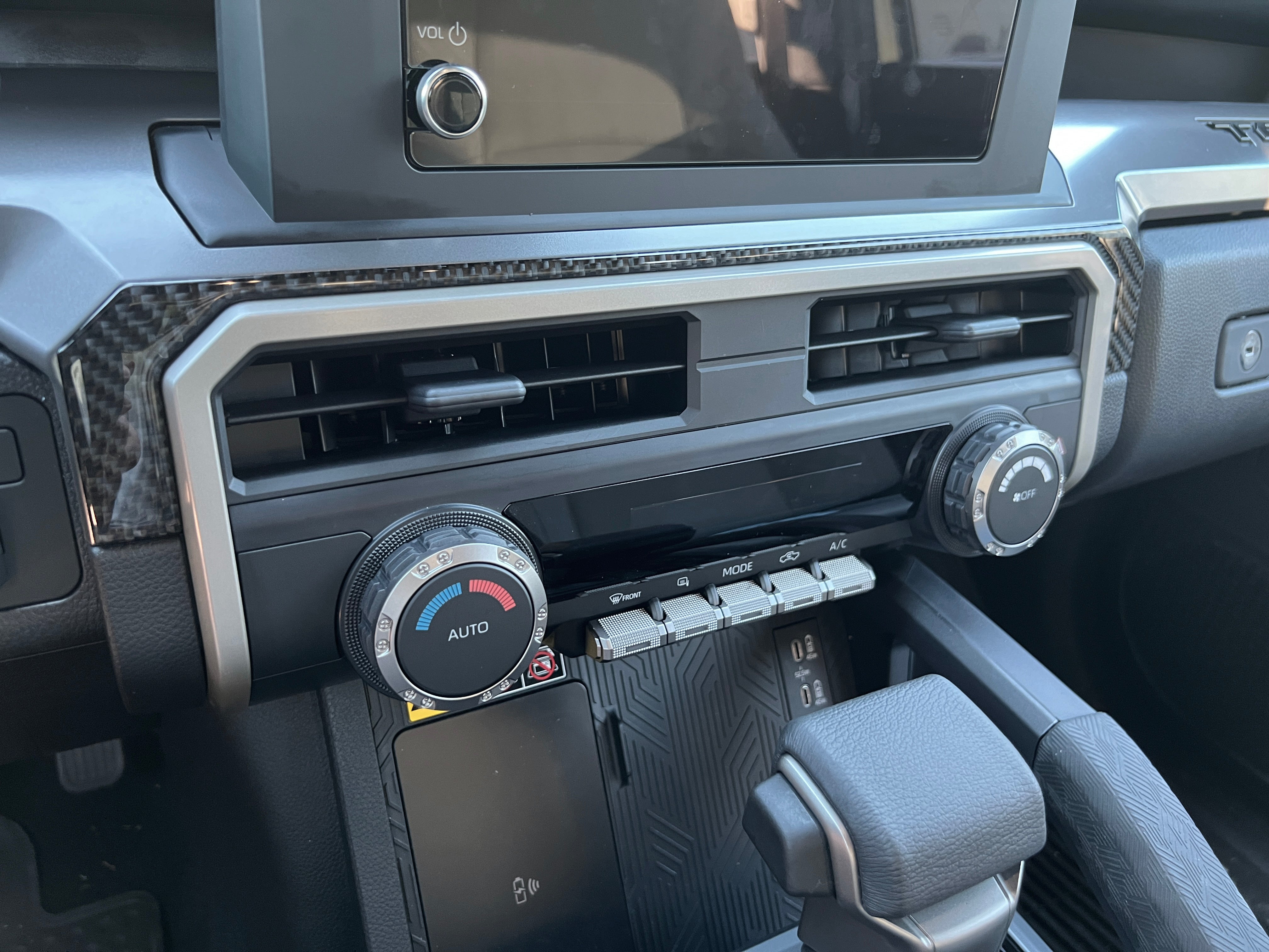 Tufskinz Lower Dash Accent Trim | 2024–2026 Tacoma – Trail Grid Pro