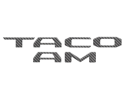 Tufskinz Bed Rail Tailgate Letter Overlays | 2024+ Tacoma