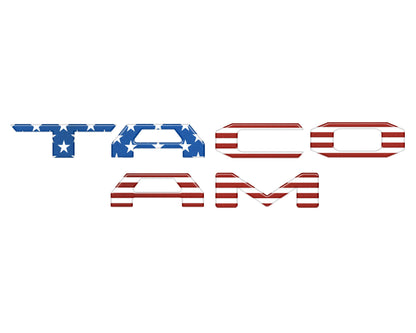 Tufskinz Bed Rail Tailgate Letter Overlays | 2024+ Tacoma