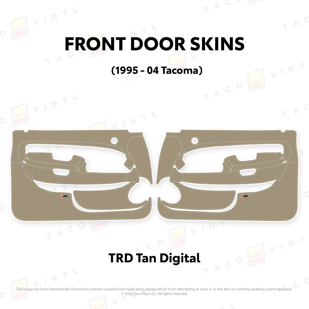 Taco Vinyl Tacoma Door Skins | '95 - '04 Tacoma